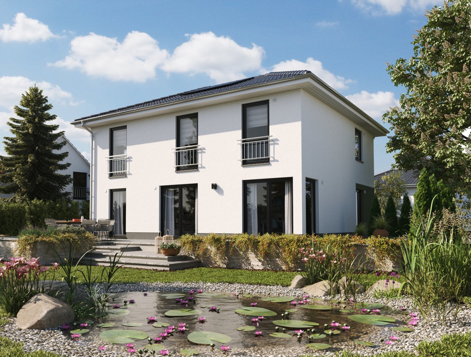 Ihr modernes Zuhause: Stadthaus Flair 152 RE – viel Platz, kein Dachschrägen-Stress! Ihr modernes Zuhause: Stadthaus Flair 152 RE – viel Platz, kein Dachschrägen-Stress!